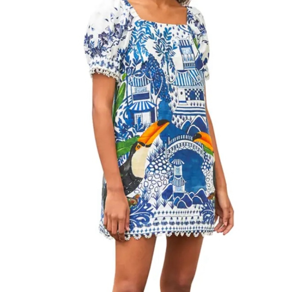 FARM Rio Ancient Garden Mini Dress